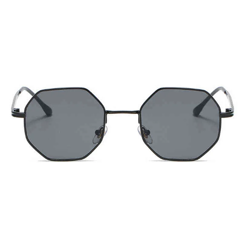Роскошные квадратные солнцезащитные очки для мужчин и женщин, модные маленькие солнцезащитные очки в многоугольной оправе, металлические винтажные ретро-брендовые восьмиугольные очки Gafas De Sol Y220624335W
