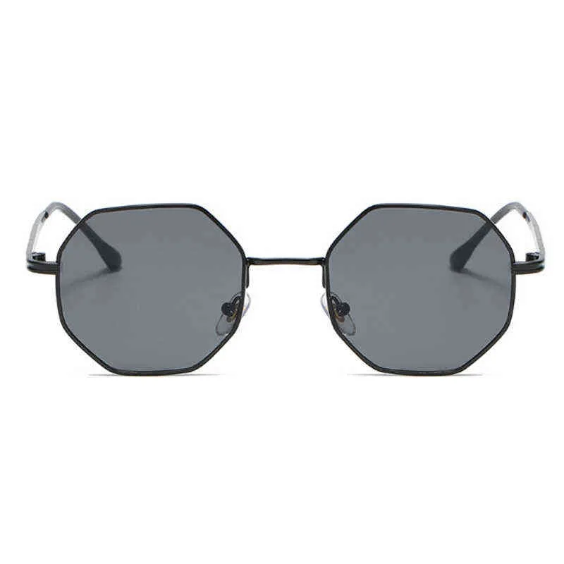 Luksusowe kwadratowe okulary przeciwsłoneczne mężczyźni kobiety moda małe ramy wielokątne okulary słoneczne metal vintage retro marka Octagon Gafas de Sol Y220624274p