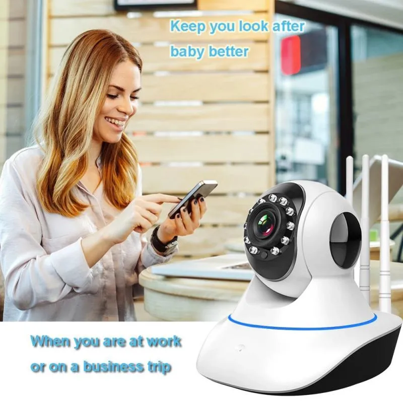 360 caméra 1080P caméra de Surveillance avec Wifi IR Vision nocturne détection de mouvement sécurité à domicile bidirectionnelle o Smart Video9146274