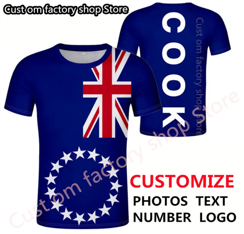 COOK ISLANDS T-Shirt DIY kostenlos nach Maß Name Nummer Cok T-Shirt Nation Flagge CK Land Druck schwarz College P O Kleidung 220620