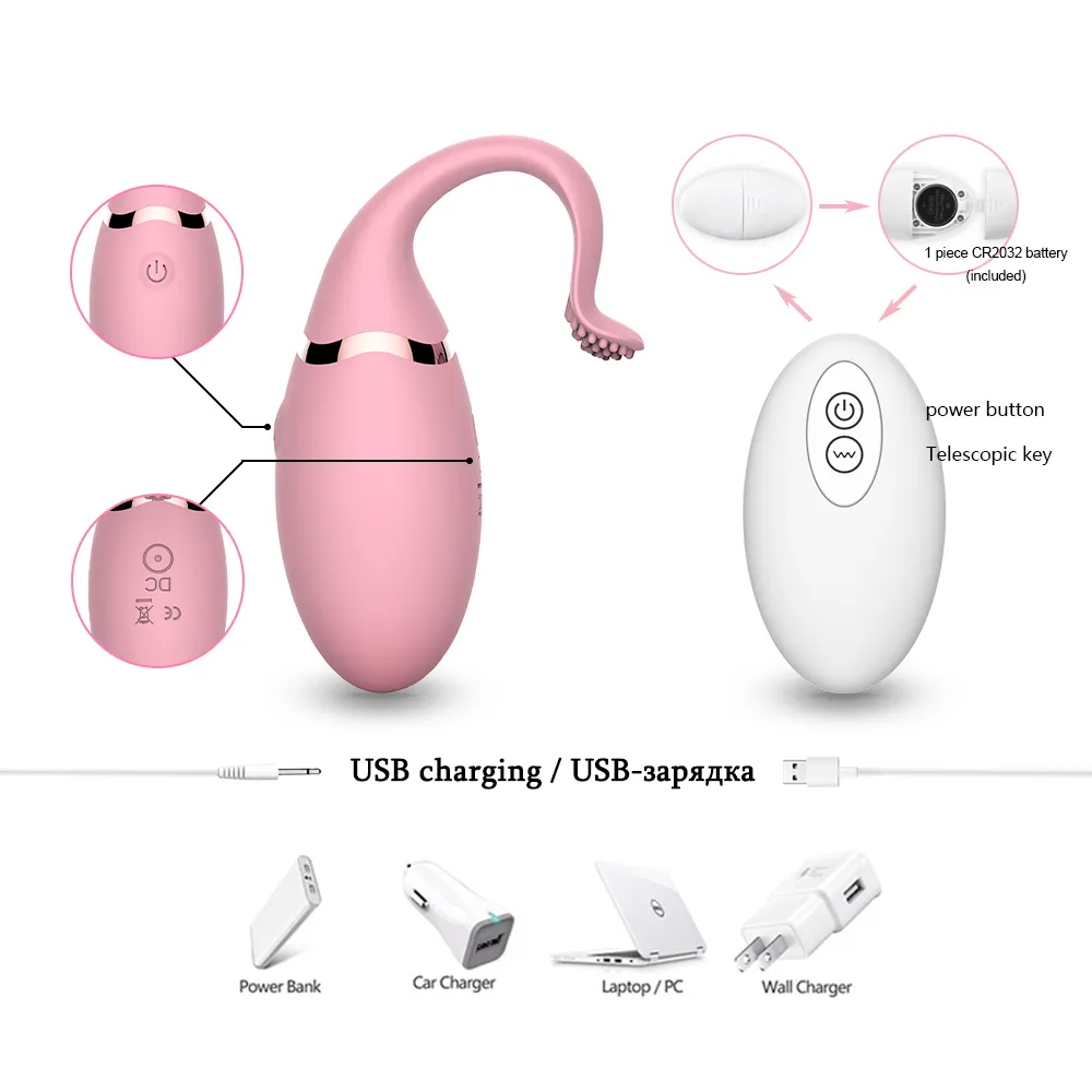Erotisk vibrerande ägg trådlös fjärrkontroll g- spot vibrator sexig leksak för kvinnor trosor älskar vagina anal leksaker