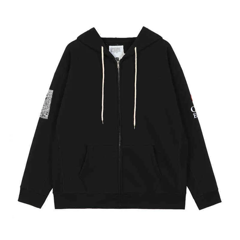 Plus Velours CAVEMPT CE Mode À Capuche Hommes Top Qualité Réfléchissant Broderie Femmes Sweats Cav Empt Couple Pull T220728