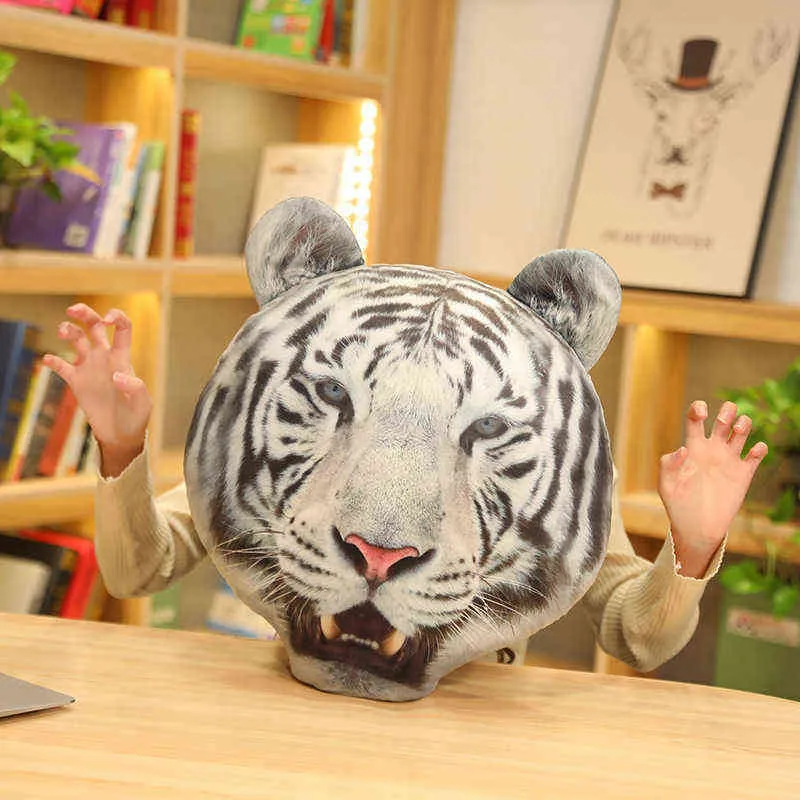 New Year Mascot Pillow Lifelike Tiger Soft Plush Filled Toys Beautiful Cartoon Dolls For Children Boys Xmas Gifts J220704