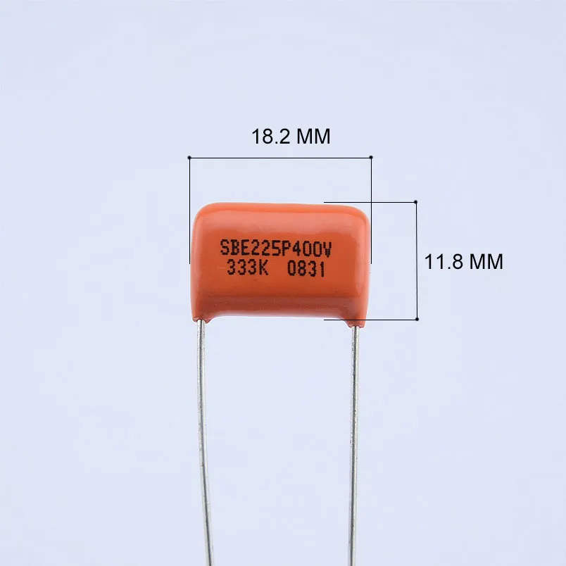 Kondensator pomarańczowy SBE SBE225P 333K 0,033UF 400V dla elektrycznej czapki basowej gitary