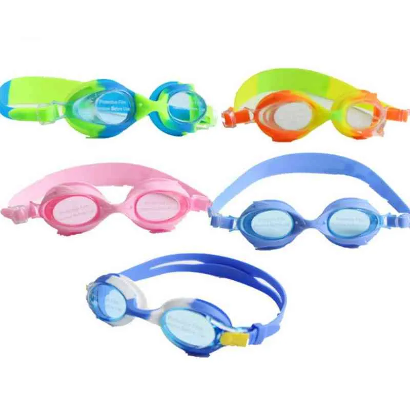 Детские плавательные очки против тумана водонепроницаемые дети плавать очки высокое качество профессиональные плавательные очки дайвинг маска G220422