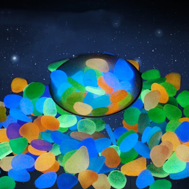 Glow Pebbles świetliste kamienie domowe dekoracje ogrodu akcji w ciemnym akcesorium na prezent 220721