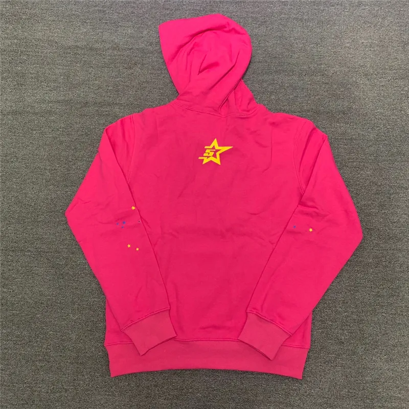 Red  Young Thug 555555 Angel Hoodies Men Women 1 1 Quality Foam Printing Spider Web Pullover Sweatshirts 220715