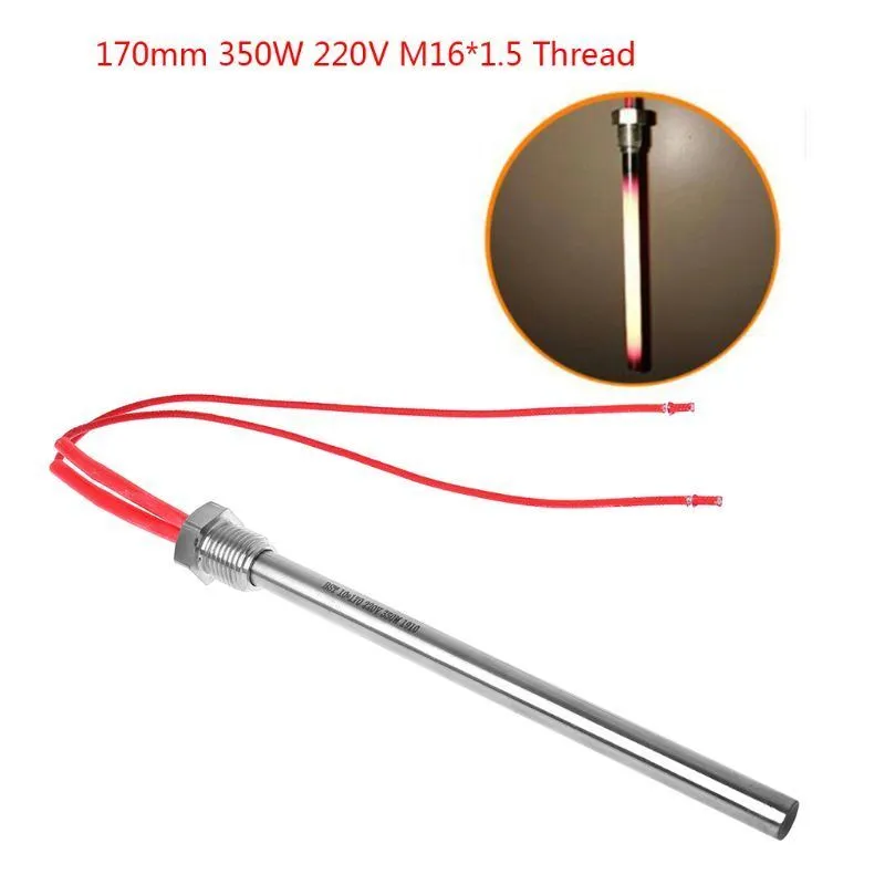 350W 220V Ignition Igniter Rod Wood Pellet Stove 10*140/150/170mm M16*1.5 Thread for Fireplace Grill zy129 High Safety 220505