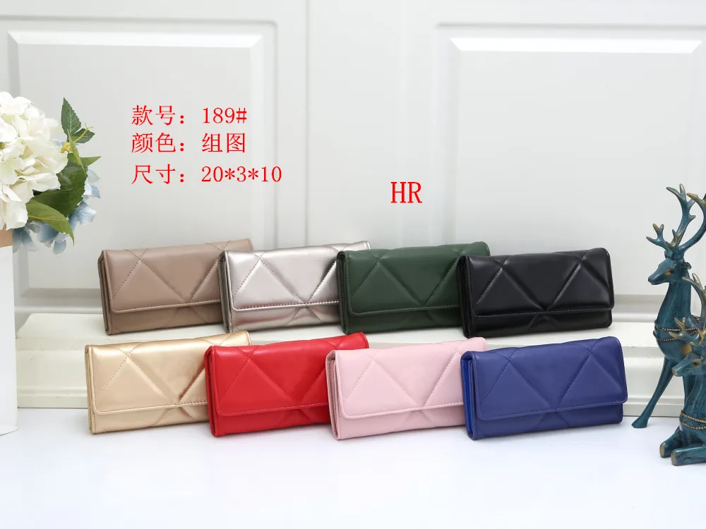 Drop Shipping 1 Stuk // Gewatteerde Rits Portemonnee Handtas Portemonnees Kwasten Lanyard Zip Clutch Flip Handtassen Bifold Creditcard Houder Pockets Lange Portefeuilles Telefoon Pouch