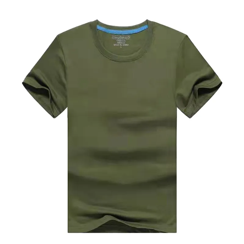 Dostosowane mężczyźni z krótkim rękawem Casual O Neck Bawełna T koszule kulturowe mogą być haftowe lub drukowane P OS 220712