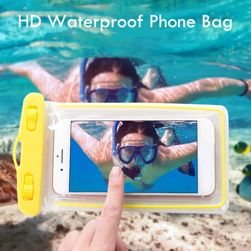 Universal Waterproof Phone Case Swimming Bags for iPhone Samsung Xiaomi Cover Dry Pouch Water Proof Cases Underwater Selfie Bag