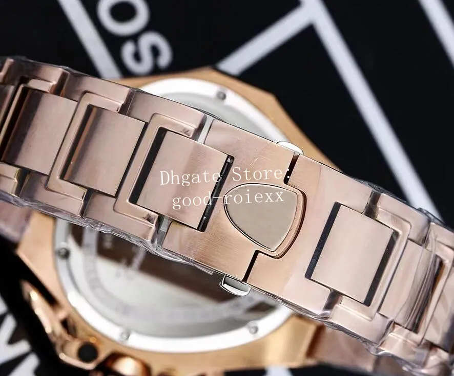5 Style Men's Chronograph VK Quartz Watch Men 66th Anniversary Watches Men Sport Racing Car Rose Gold Leather Tachymetre Cale207K