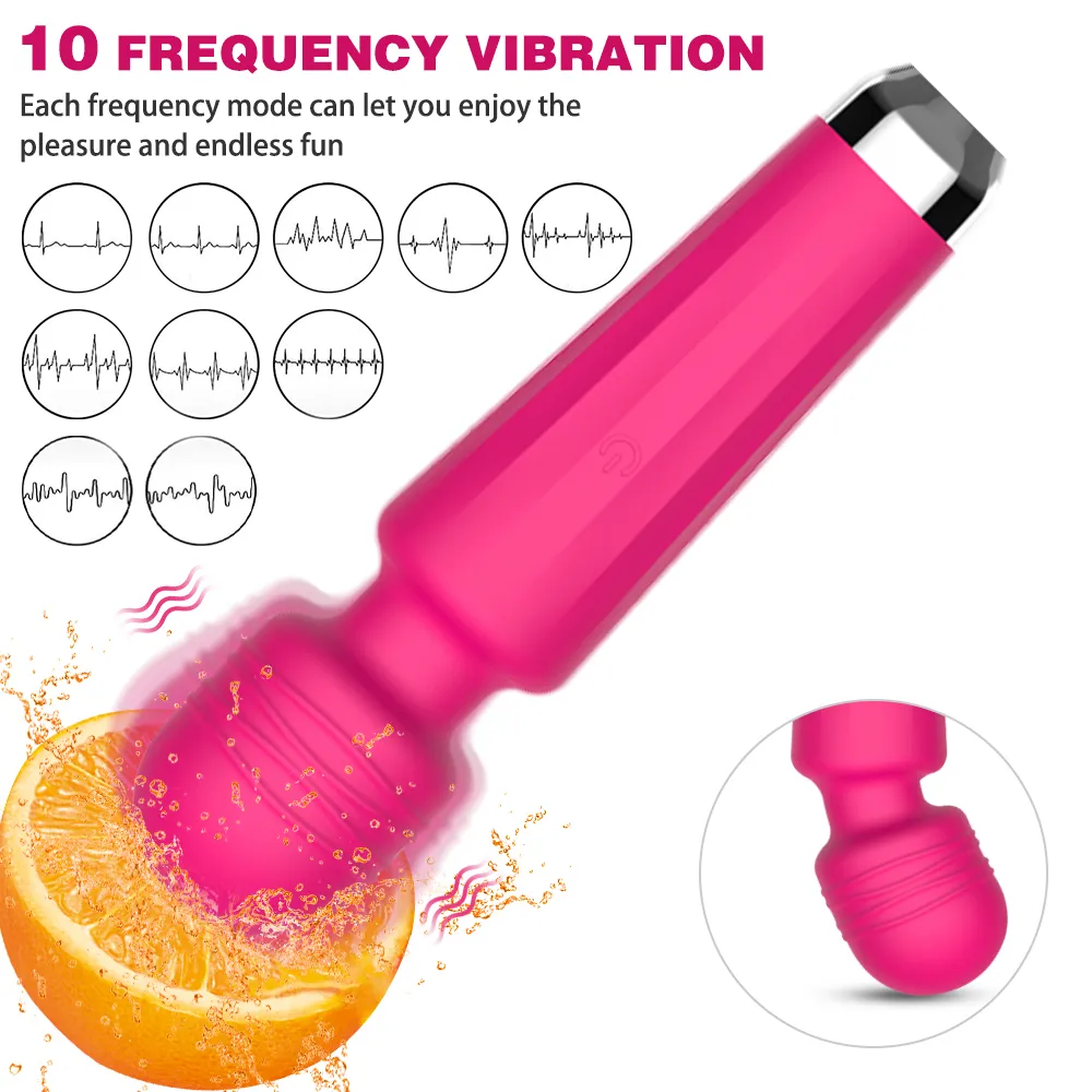 10 Speeds AV Vibrator Magic Wand Body Massager Clitoral Stimulator Relax Muscles Female Masturbator Erotic sexy Toys for Couple