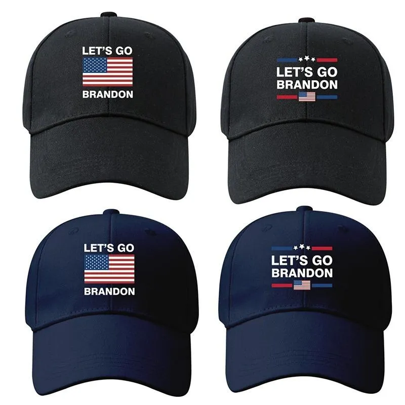 Lets Go Brandon Baseball Cap Gorras Party Favor Snapback Caps Sport Bonnet Sun Outdoor Casquette Fish Summer Casual Hip Hop Printed Winter