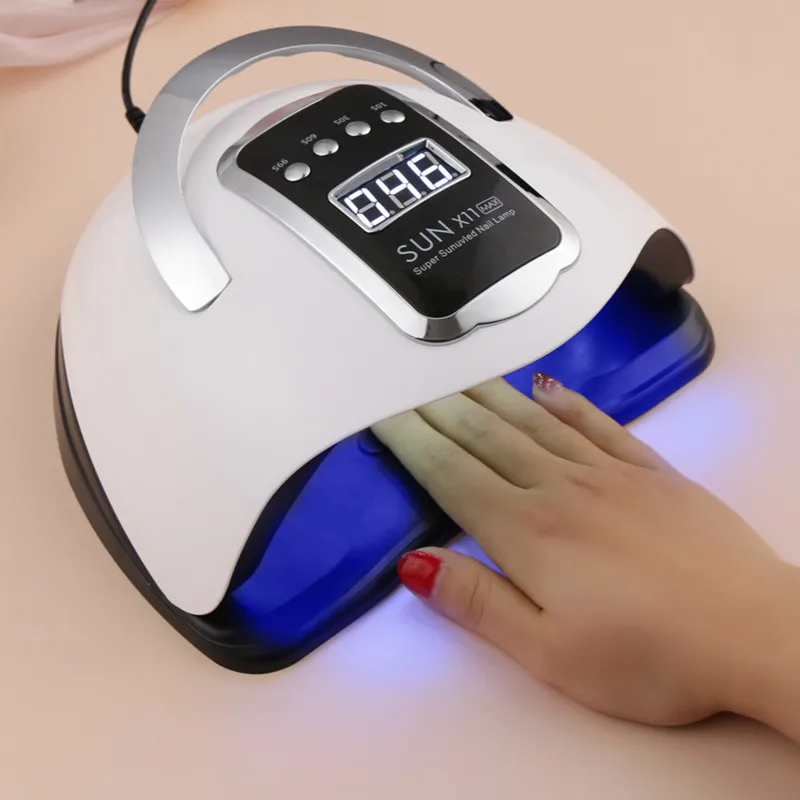 Asciuga Unghie SUNX11 MAX Luce Lampada UV LED Manicure Smalto Gel a Polimerizzazione Rapida 66 Led Asciugatura a Macchina 220829