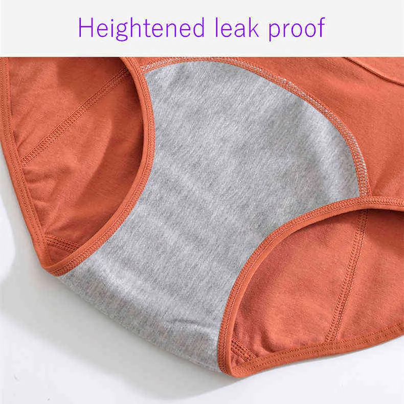 Women Panties for Menstruation High Waist Culottes Menstruelles Bragas Underwear Femme Culottes Beriefs T220810