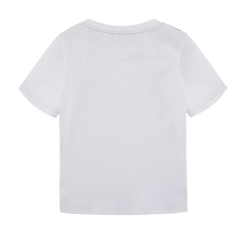 소매 2022 새로운 도착 소년 짧은 소매 격자 무늬 면화 유아 티셔츠 어린이 캐주얼 의류 아동복 여름 패션 탑스 2-7 년