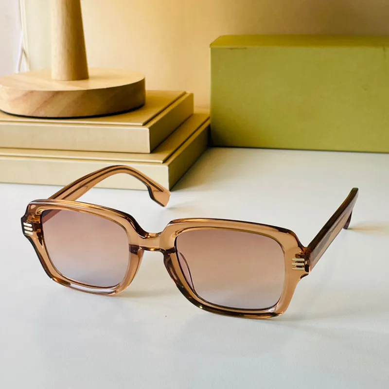 Classic Plaid 4349 occhiali da sole da uomo retrò designer da donna Logo dettaglio cornice rettangolare occhiali da sole di alta qualità Trendy famoso 218j