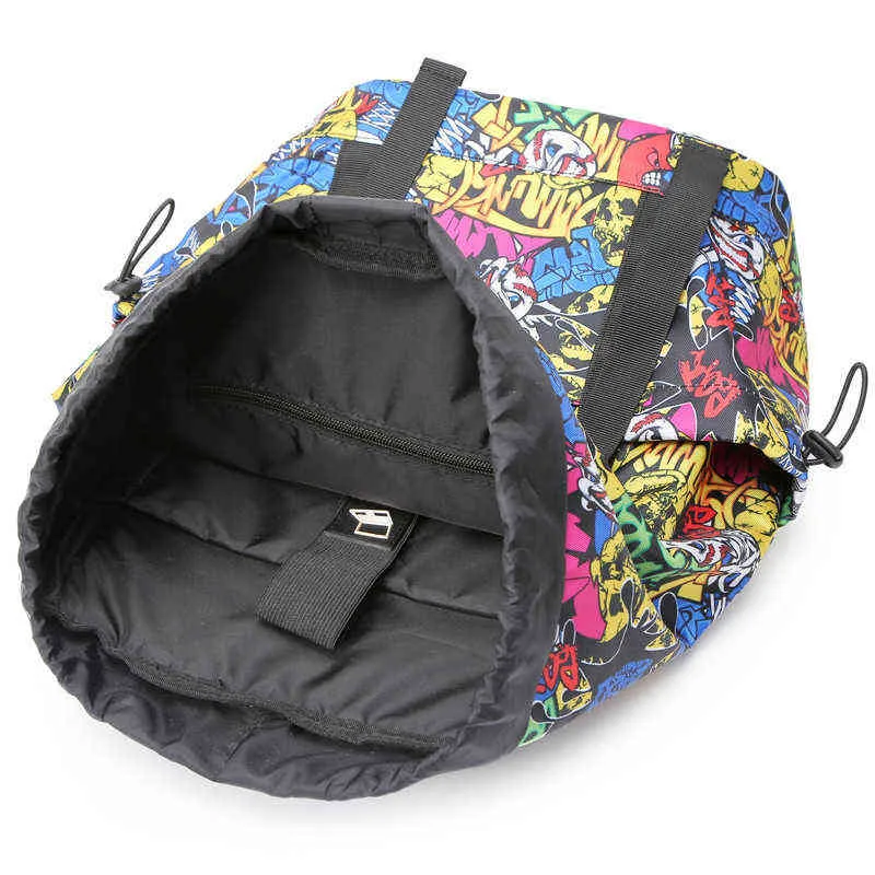 Backpack Printing School Bag for Girls Boys Teenage Student Schoolbags Nylon Women Men 220628