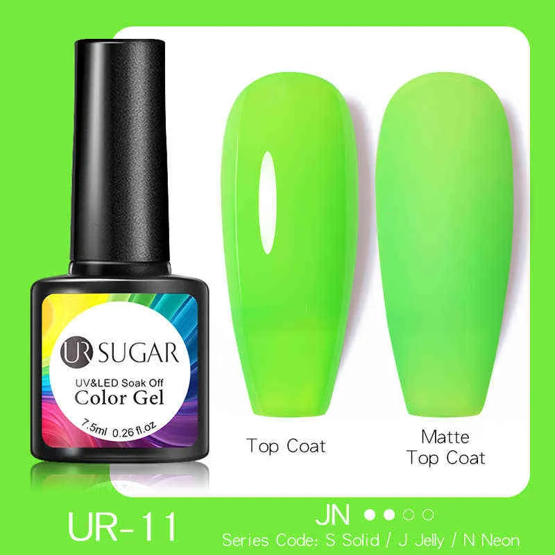 NXY Nail Gel 7 5ml Barnices de esmalte de neón Uñas híbridas fluorescentes para manicura Semi permanente Soak Off Esmalte Uv 0328