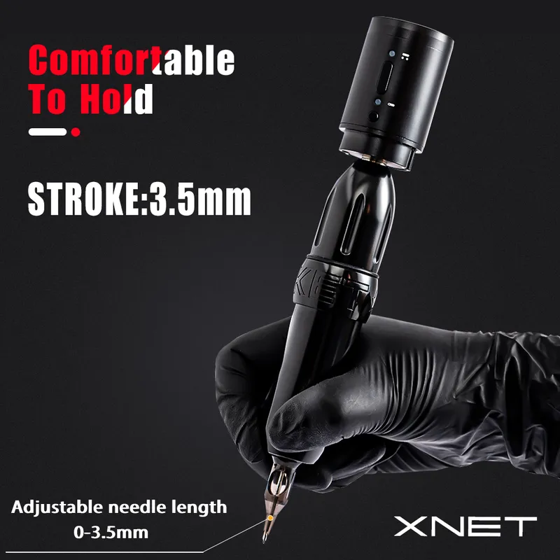 XNET Permanent Makeup Rotary Tattoo Machine Pen Powerful Motor Gun Equipment for Cartridge Needles Supplies 220623