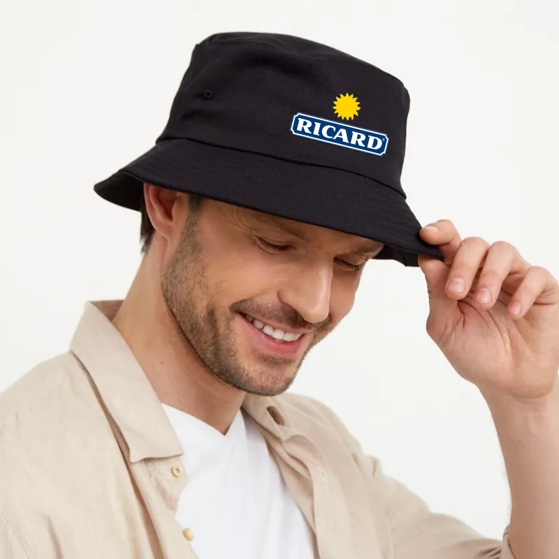 Summer RICARD Bucket Hats Unisexe Man Women Cotton Ricard Fisherman Caps Girl Boy Outdoor Sport Chapeau Bob Ricard Panama Hat 220511