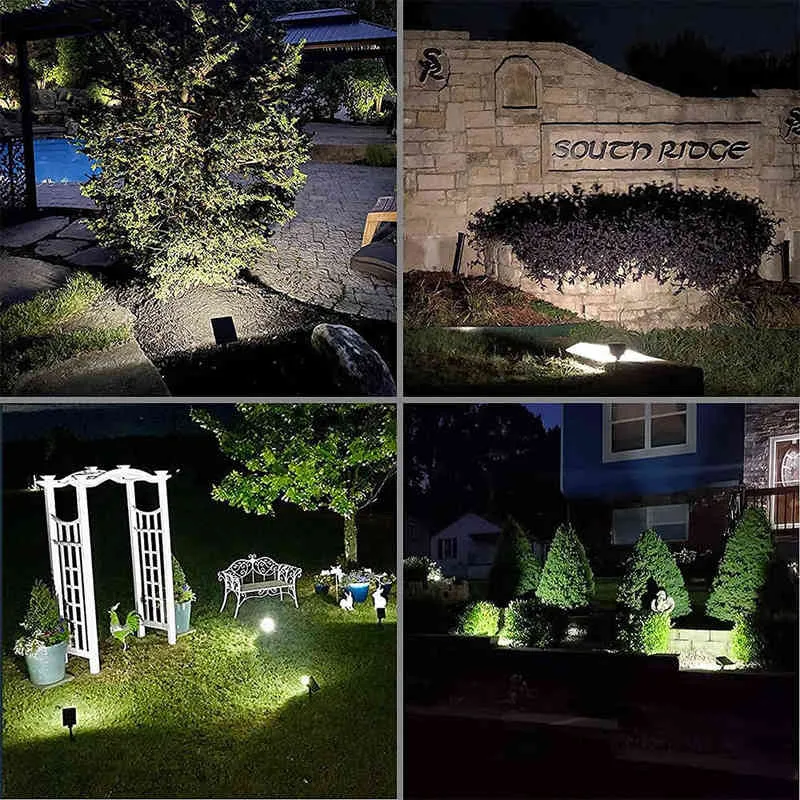 Led Solar Lamp Outdoor Waterproof Wireless Solar Landscape Spots Pir Motion Sensor Street Light For Garden Decoration J220531