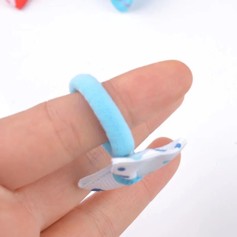Baby Girls Bow Hair Ring Rope Elastic Rubber Bands Accessories for Kids Tie tail Holder Headdress 220610