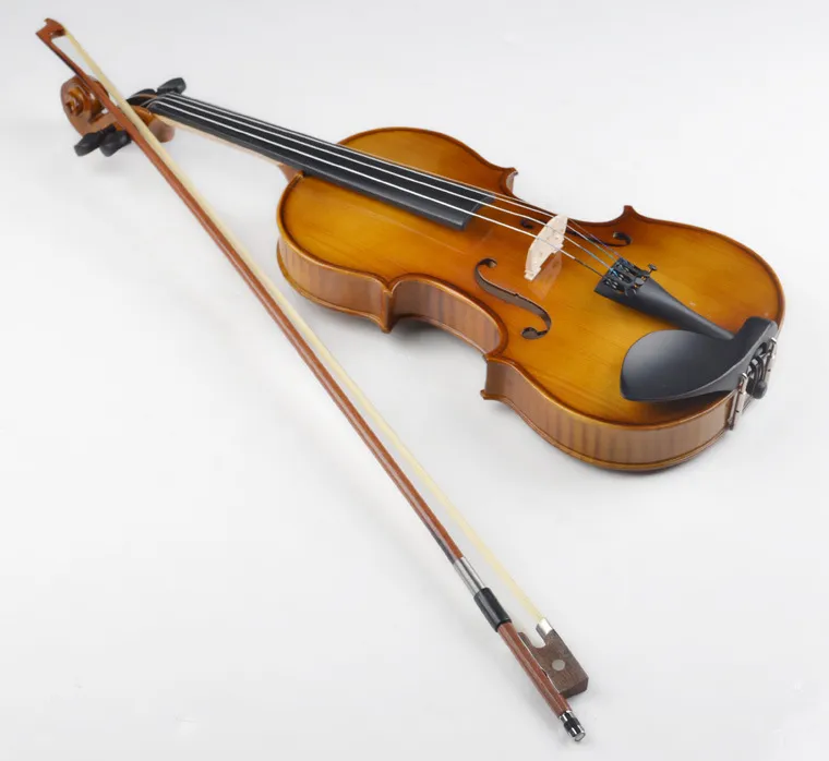 New fashion professional violin 4/4 spruce veneer tiger grain maple violin music instrument with box