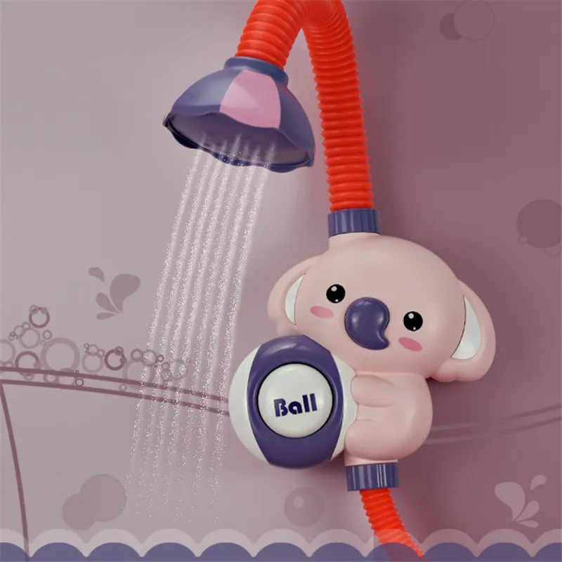 Electric Elephant Shower Toys Kids Baby Bath Spray Water Faucet Outside Bathtub Sprinkler Strong Suction Cup 220531