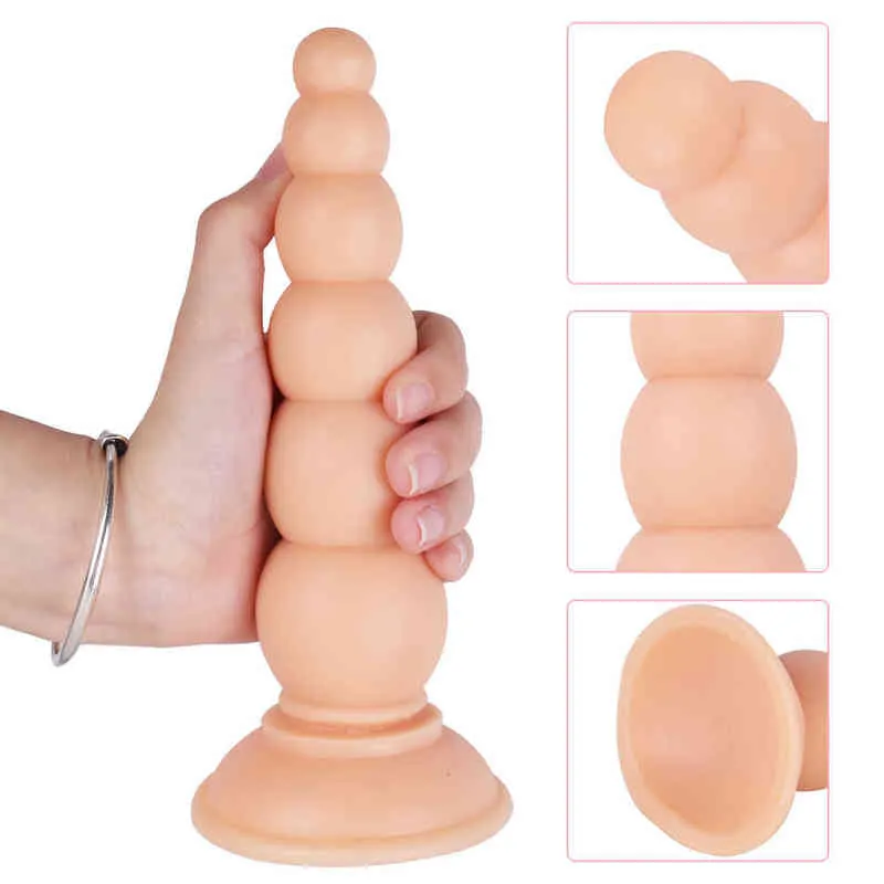 NXY Anal Toys Super miękkie koraliki duże wtyczki płciowe seksutoy dla mężczyzn anal dorosły gry kobiety Dildos Intymerate Sex Produkty piłki pochwowe sklep 220510