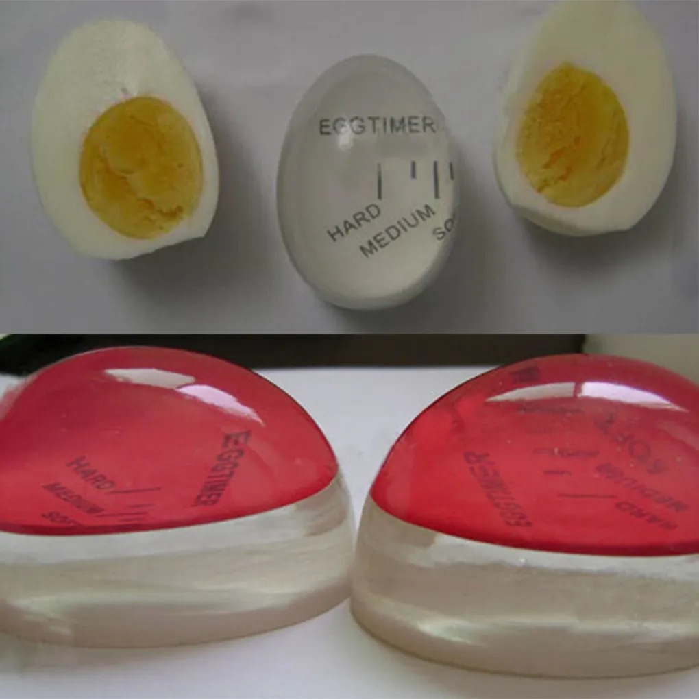 卵タイマー樹脂の材料の変更温度キッチンヘルパーによる完全な沸騰した卵エッグタイマーレッドタイマーツール