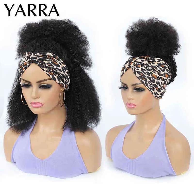Afro kinky lockigt mänskligt hår pannband peruker för svarta kvinnor snabb leverans 180% densitet ombre billig brasiliansk remy peruk yarra 220609