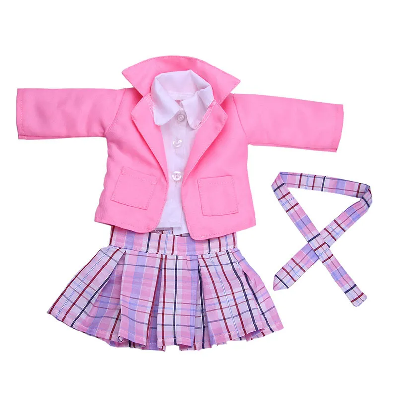 Poppenkleertjes Dsiney Elsa Jurk Kitty Pyjama Uniform Schoenen Fit 18 Inch Amerikaanse van Girl43 CM Reborn Baby Born Doll Meisje Speelgoed 220815