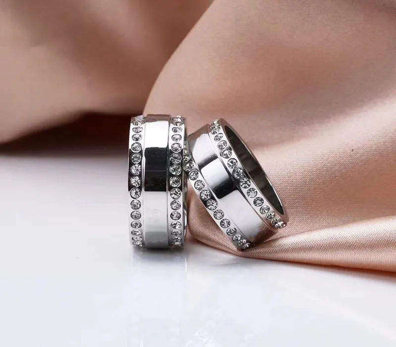 New Style Designer Ring mens Band Rings luxury jewelry women Titanium steel Alloy Gold-Plated Craft Silver Never fade Not allergic240q