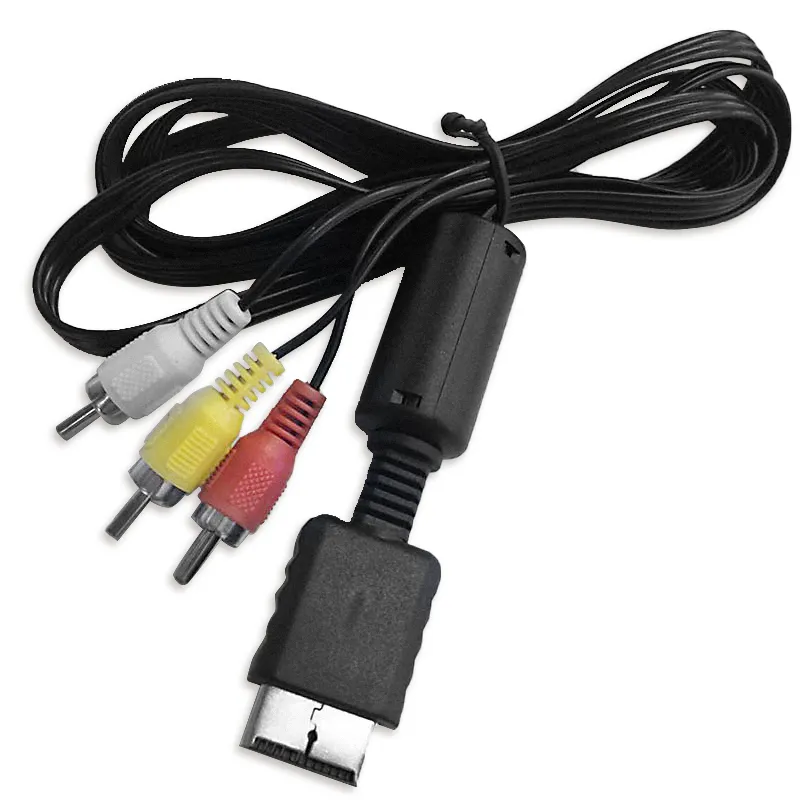 1,8M Audio Video AV Cable Cable To 3RCA CORD для PlayStation PS2 PS3 Консоль GamePad Кабели для HDTV Monitor