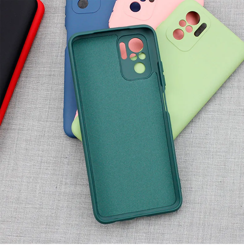 Liquid Silicone Phone Cases For Xiaomi Poco X3 Gt M4 Pro Poco F3 Gt Poco F3 M3 X3 Pro Thin Soft Tpu Back Cover Coke Deep