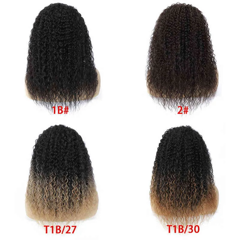 Perucas sintéticas cacheadas para mulheres feitas de cabelos de 18 polegadas de fibra resistente ao calor