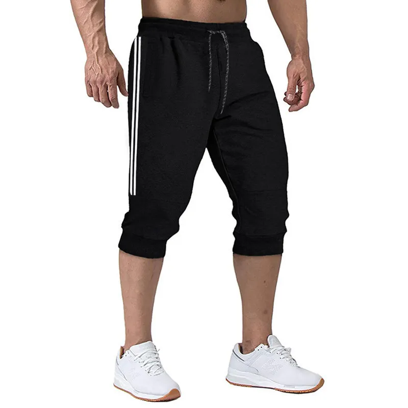 Jogger Casual Slim Harem Soft 34 Trousers Fashion Men Sweatpants Summer Comfy Male Shorts XXXL 220705