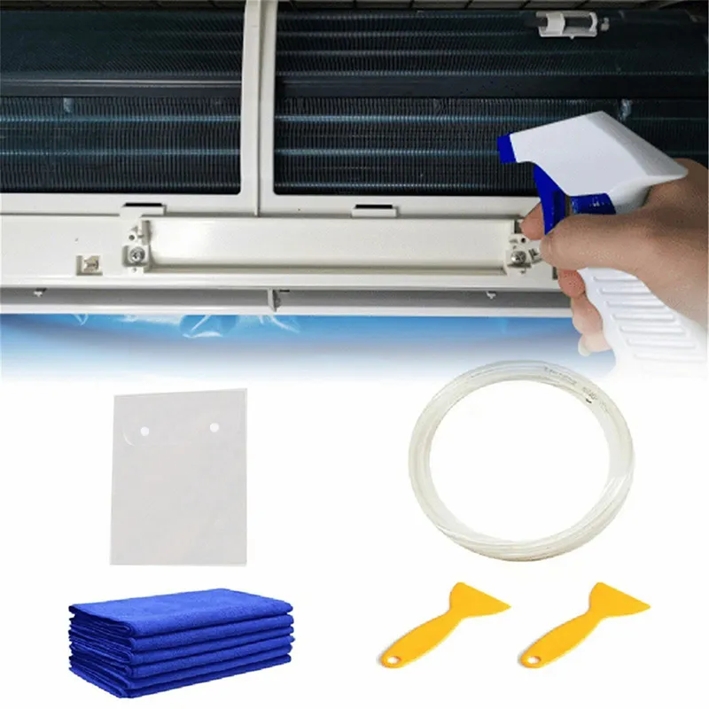 Waterproof Air Conditioner Cleaning Cover Kit With Water Pipes Dust Bag for Conditioners Below 1.5P 220427