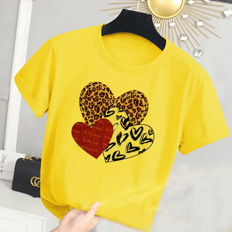3 couleurs d'été à manches courtes enfants T-shirt pour garçon dessin animé Casual S Girls Ops Leopard Children Vêtements 220620