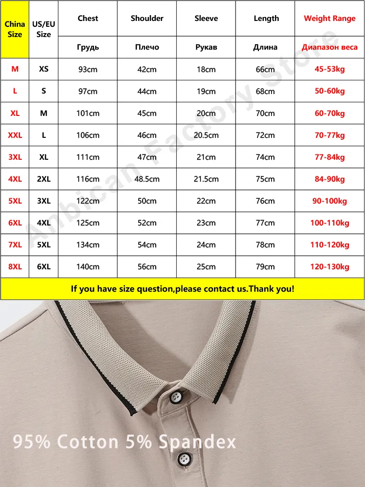 Plus la taille d'été classique polos pour hommes à manches courtes solide couverture en coton t-shirts mâle slim fit polo 6XL 7XL 8XL 220623