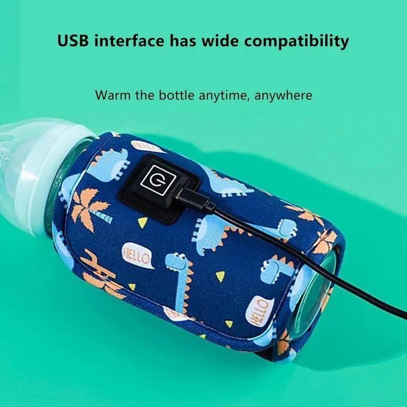 محمولة USB Baby Baby Bottle Travel Travel Travel Feeding Botting زجاجة مدفأة.