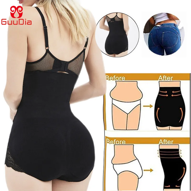 GUUDIA MAGKONTROLL Pantie Body High Shaper Pants Seamless Shapewear Postpartum Trosor Midjetränare 220615