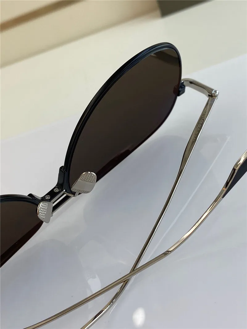 Top K ouro homens design óculos de sol ALKAMX DOIS piloto armação de metal simples estilo vanguardista de alta qualidade versátil UV400 lente óculos w290k