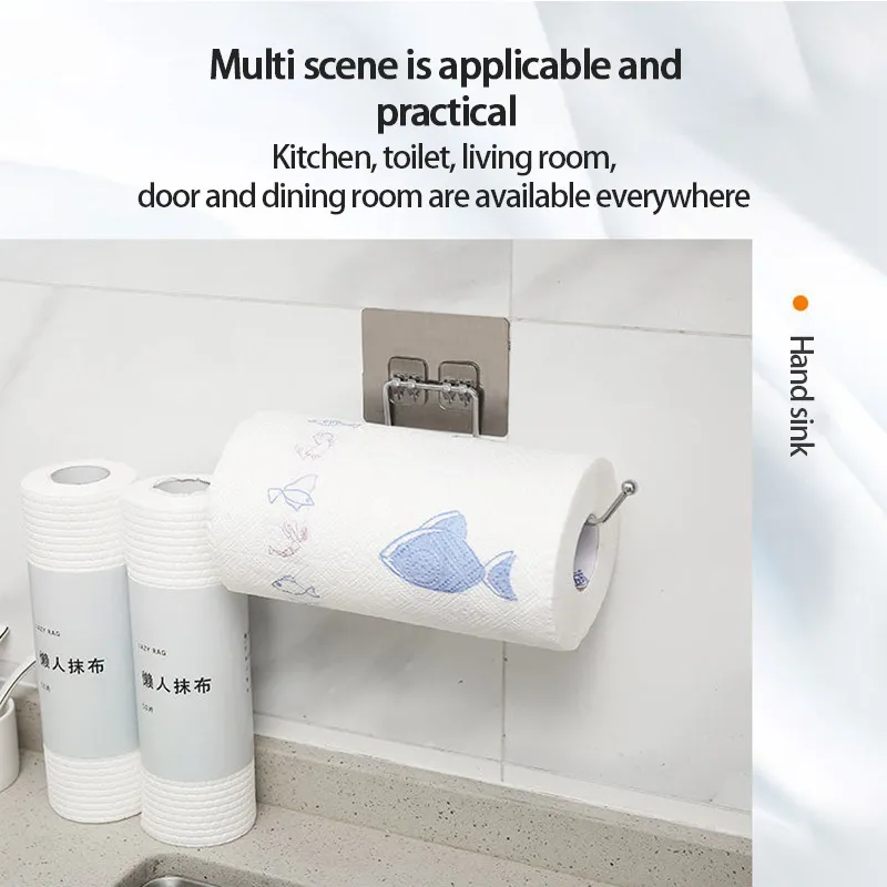 12 piezas soporte de papel higiénico colgante rollo de baño toallero soporte cocina almacenamiento en el hogar s 220809