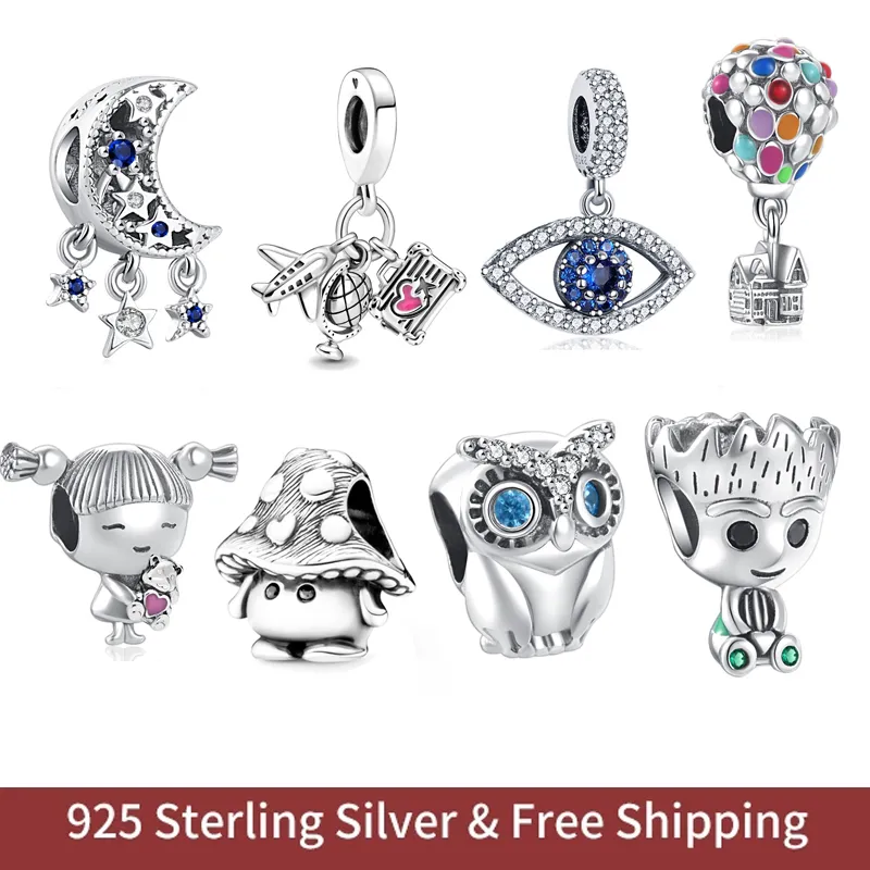 925 Sterling Silber Charms Farbe Frauen Anhänger Schmuck Galaxie Sternenhimmel Charms Perlen Original Fit Pandora Armband Schmuckherstellung DIY Geschenk