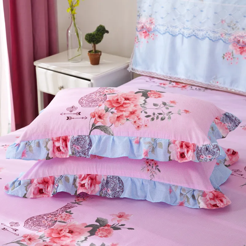 Sanding Lace Bedspread Fashion Queen Bed Skirt Thickened Fitted Sheet Two-Layer Single Double Bed Dust Ruffle 220623