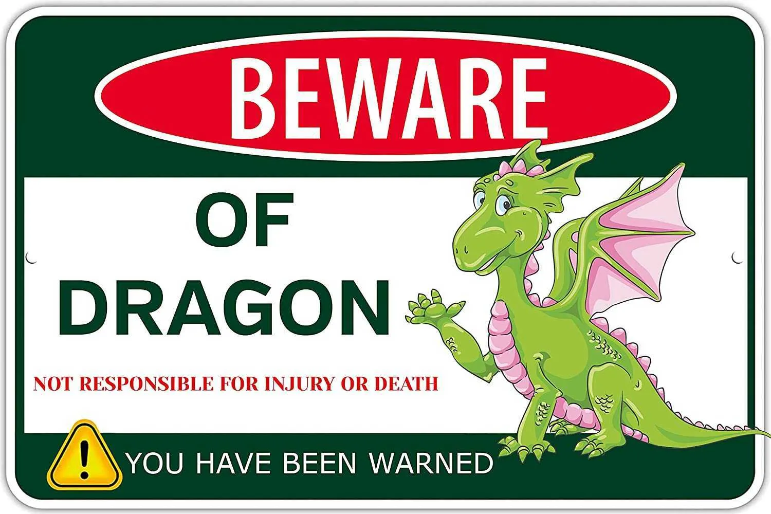 Остерегайтесь дракона металлическая жестяная знак смешные подарки для дракона подарки для мальчиков на стенах настенные декориды Dragon Tank Products Want Baby6181129
