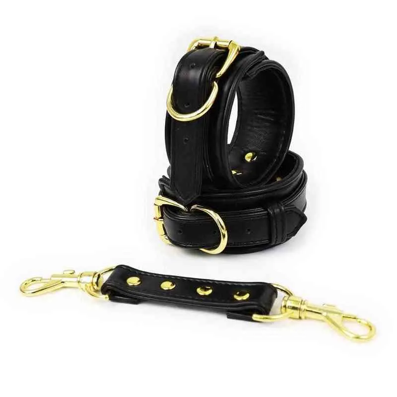 NXY SEX 성인 장난감 Thierry BDSM 게임 수갑 손목 발목 커프스 구속 속박 이국적인 여성을위한 0330